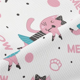 Elegant Ballet Cat Piqué