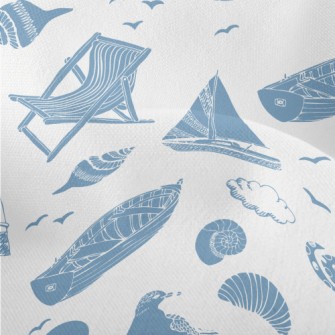 Boat Sailing Lighthouse Lightweight Performance Linen