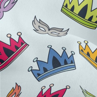 Colorful Crowns And Masks Lightweight Performance Linen