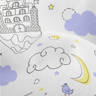 Fantasy Castle In The Sky Lightweight Performance Linen