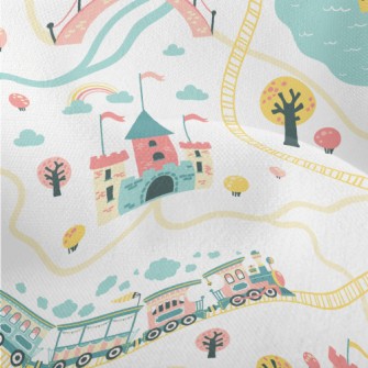 Childlike And Cute Castle Lightweight Performance Linen