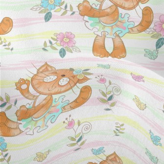 Dynamic Dancing Kitten Lightweight Performance Linen