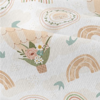 Flower Decorated Hot Air Ballo Modern Jersey
