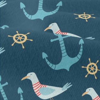Sailor Seagull And Anchor Modern Jersey