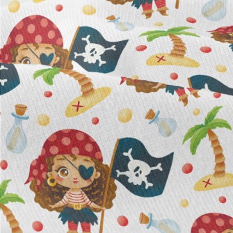 Playful One-eyed Female Pirate Modern Jersey