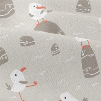 Seagull Resting On Stone Modern Jersey