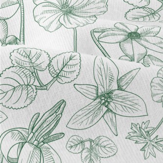 Line Drawing Big Flowers Modern Jersey