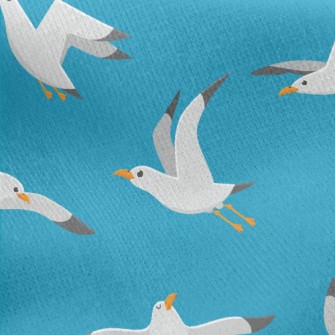 Lively Seagull Jersey Backed Fleece