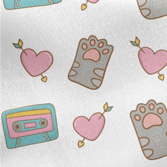 Audio Tape Love Diamond Jersey Backed Fleece