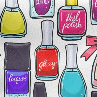 Bright And Noble Nail Polish Jersey Backed Fleece