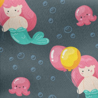 Chubby Mermaid Jersey Backed Fleece