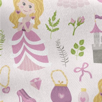 Dream Sleeping Beauty Princess Jersey Backed Fleece