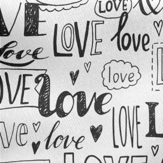 Changing Words Of Love Jersey Backed Fleece