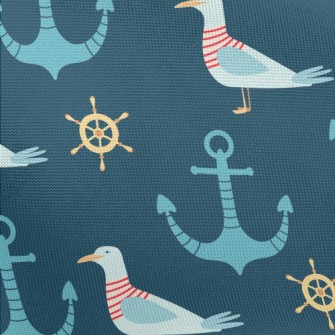 Sailor Seagull And Anchor Pongee