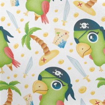 One-eyed Pirate Parrot Pongee