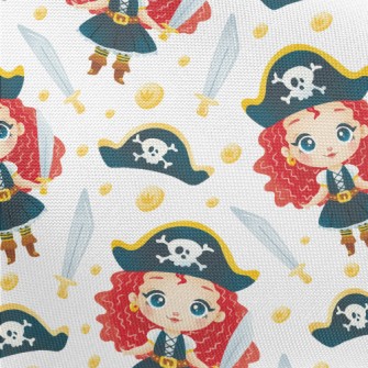 Girl Dressed Up As A Pirate Pongee