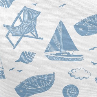 Boat Sailing Lighthouse Pongee