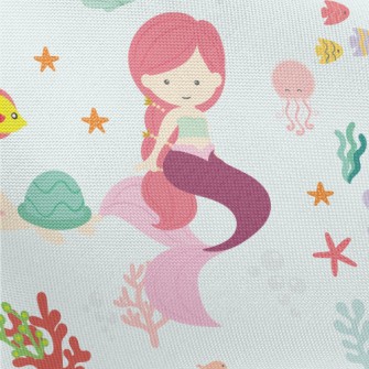 Underwater World Mermaid Pongee
