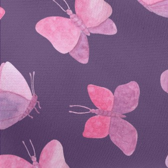 Watercolor Bloom Butterfly Pongee