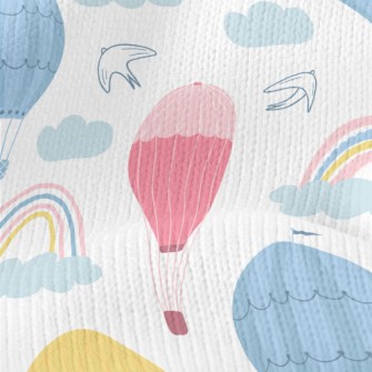 Rainbow And Hot Air Balloon Stretch Jersey