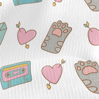 Audio Tape Love Diamond Stretch Jersey