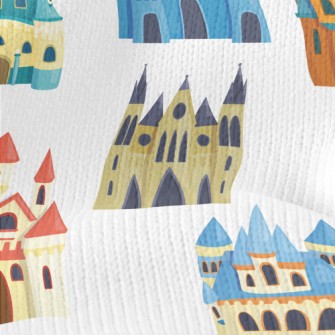 Colorful Ancient Castle Stretch Jersey
