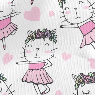 Beautiful Cat Dancing Ballet Stretch Jersey