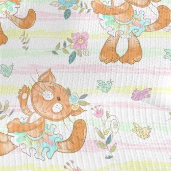 Dynamic Dancing Kitten Stretch Jersey