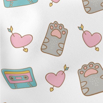 Audio Tape Love Diamond Lightweight Cotton Poplin