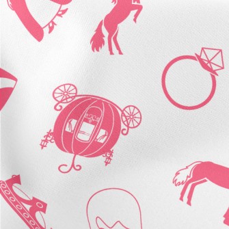 Fairy And Pumpkin Carriage Lightweight Cotton Poplin