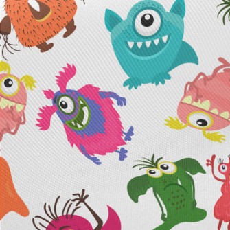 Scary Little Monster Midweight Cotton Poplin