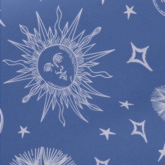Classical Sun Moon Stars Midweight Cotton Poplin