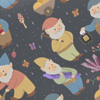 Hard Working Dwarf Midweight Cotton Poplin