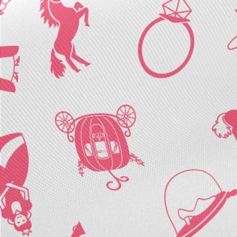 Fairy And Pumpkin Carriage Midweight Cotton Poplin