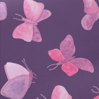 Watercolor Bloom Butterfly Midweight Cotton Poplin