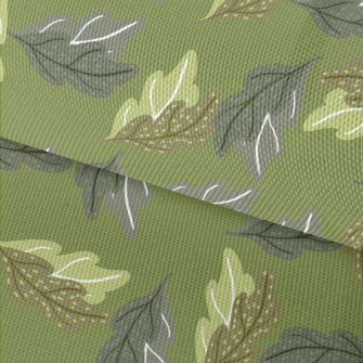 Graffiti Oak Leaves Waterproof Oxford