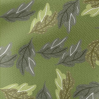 Graffiti Oak Leaves Waterproof Canvas