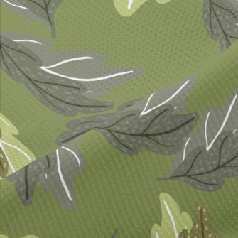 Graffiti Oak Leaves Piqué