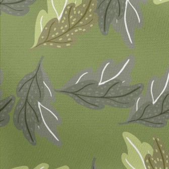 Graffiti Oak Leaves Pongee