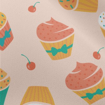 Colorful Powdered Sugar Cherry Chiffon