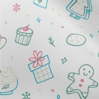 Cute Christmas Pattern Chiffon