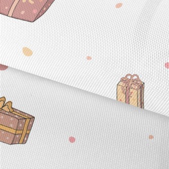Bow Gift With Polka Dots Waterproof Oxford