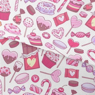 Pink Heart Dessert Candy Waterproof Oxford