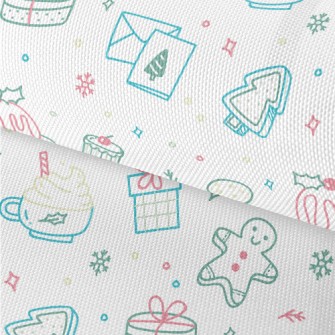 Cute Christmas Pattern Waterproof Oxford