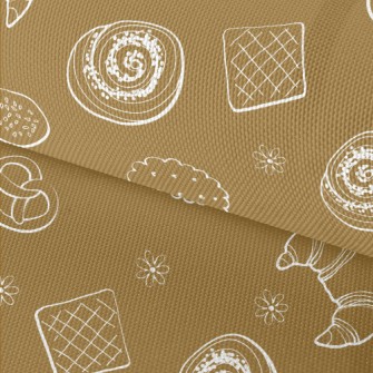 Bread Cookies And Flowers Waterproof Oxford