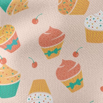 Colorful Powdered Sugar Cherry Waterproof Canvas