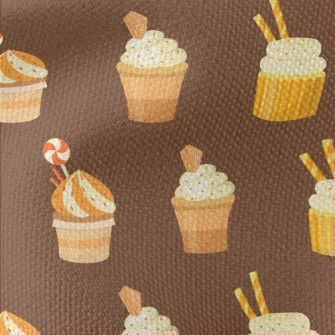 Different Shape Cup Cakes Waterproof Canvas
