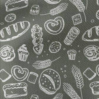 Wheat And Bread Baking Waterproof Canvas