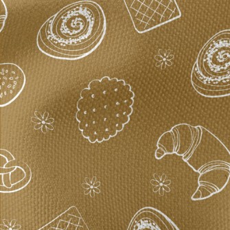 Bread Cookies And Flowers Waterproof Canvas