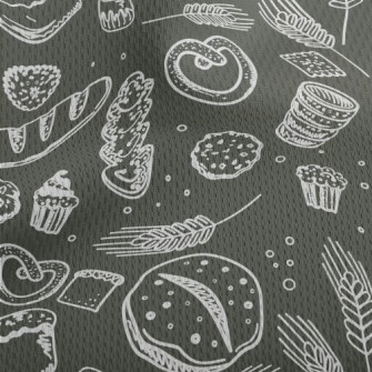 Wheat And Bread Baking Athletic Mesh Flat Back